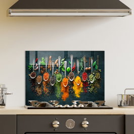 Wallity Cuadro Decorativo de Vidrio Templado Multicolor 50 x 70 cm